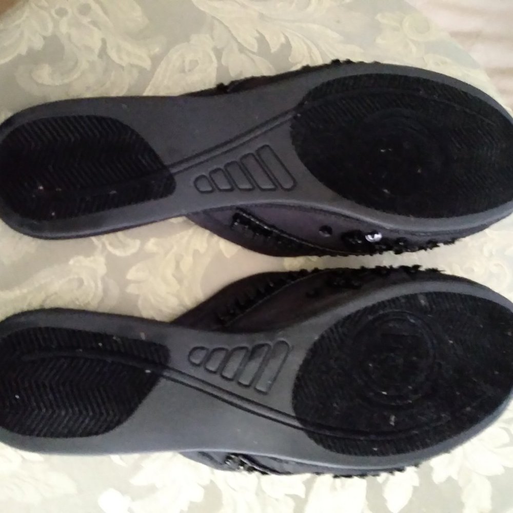 Black Beaded Slides By Report | Size 10 - image 3